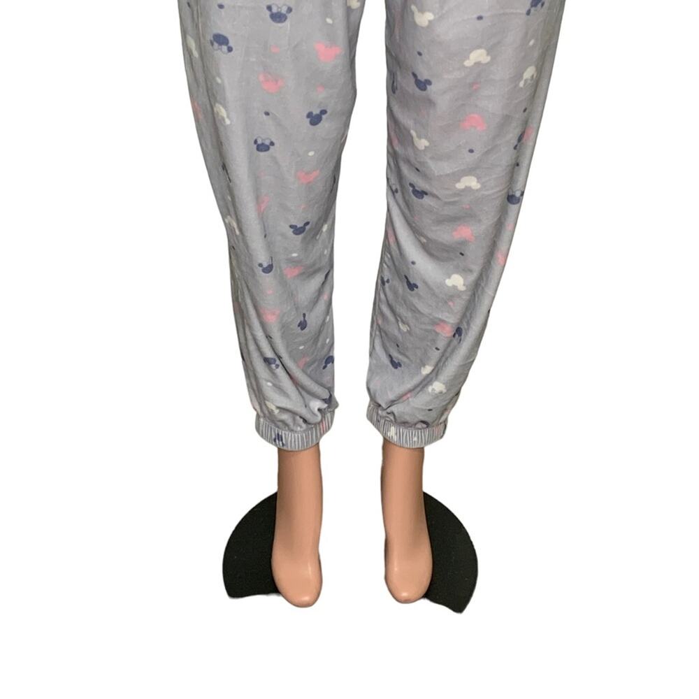 Disney Pajama Pants Mickey and Minnie Pattern Print Size M Gray Super So… - Picture 6 of 10